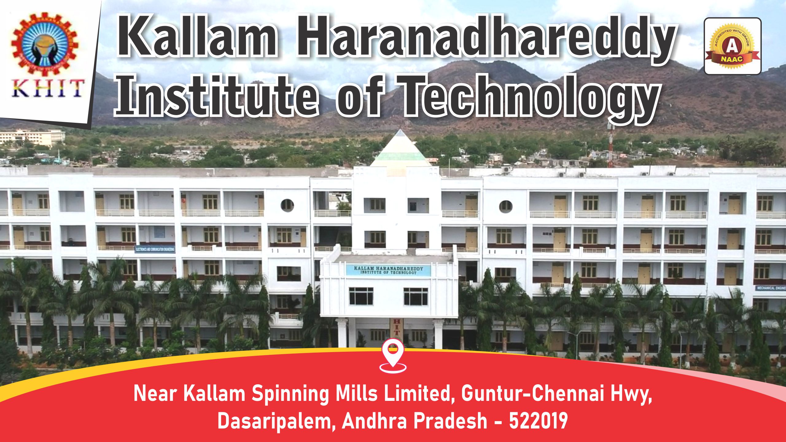 Out Side View of Kallam Haranadhareddy Institute Of Technology